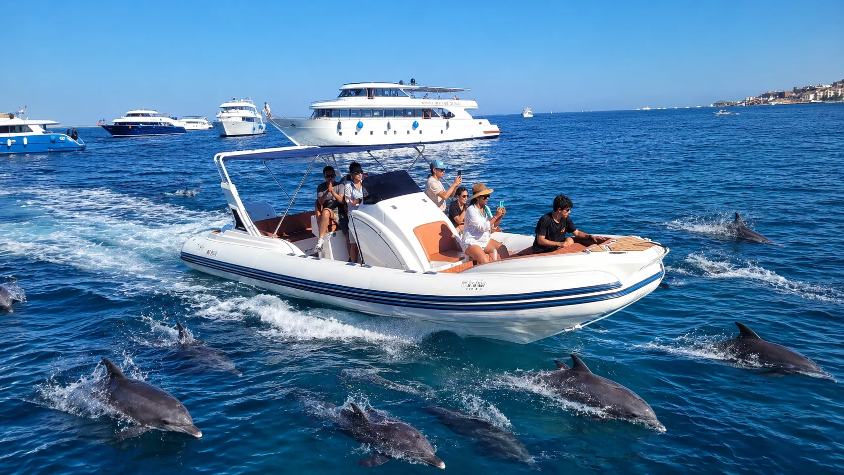 Dolphin House by Speedboat